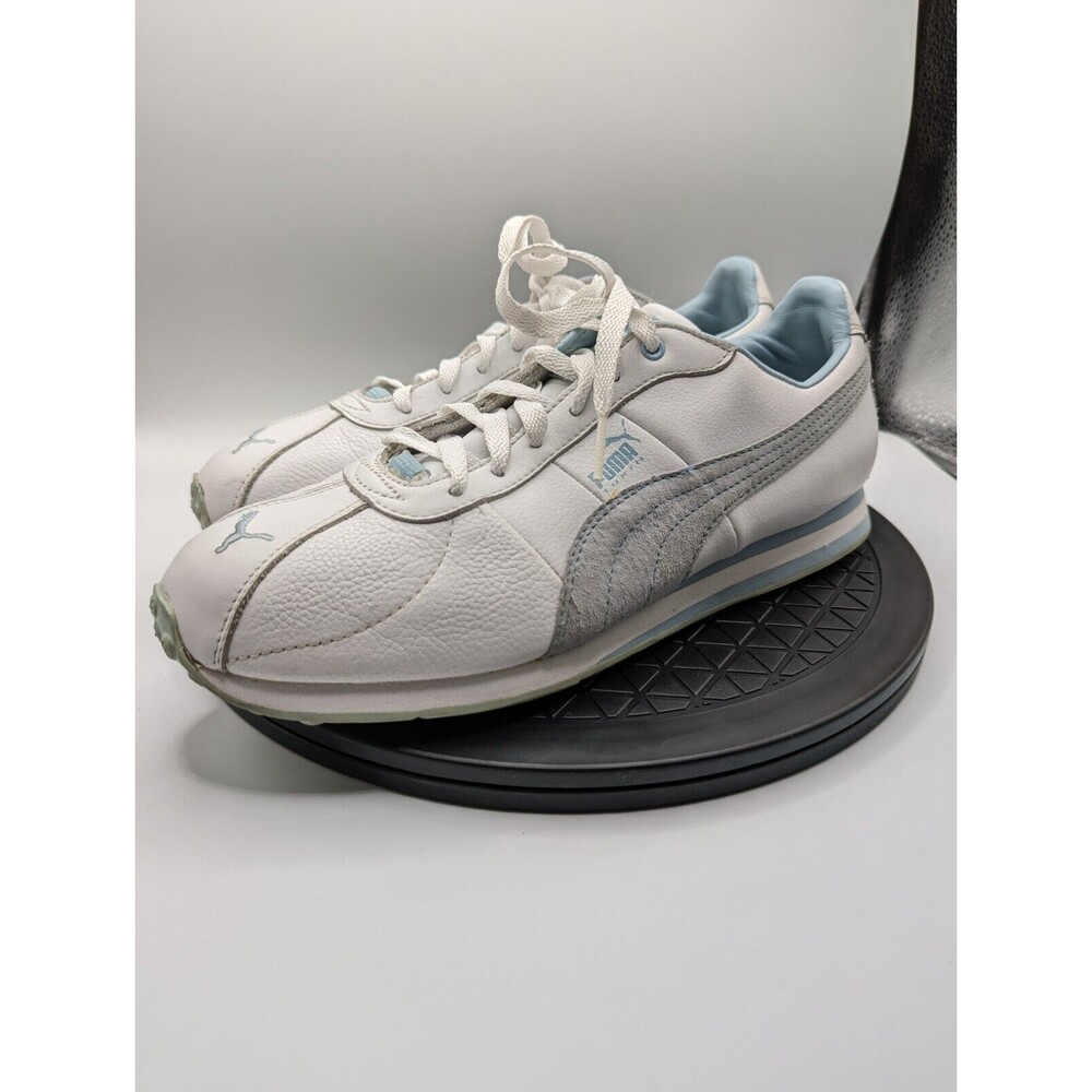 Women Size 11 PUMA TURIN light blue fog and white 342381